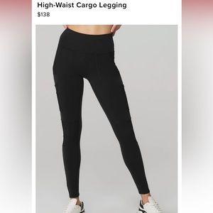 Alo high waist cargo leggings black